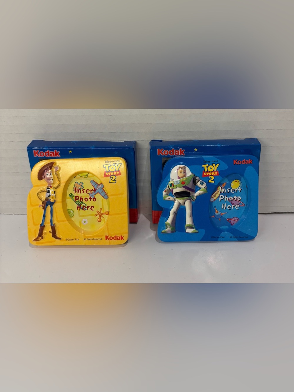 TOY STORY 2 Kodak Picture Frames Woody Buzz Lightyear Vintage 1999 New Rare